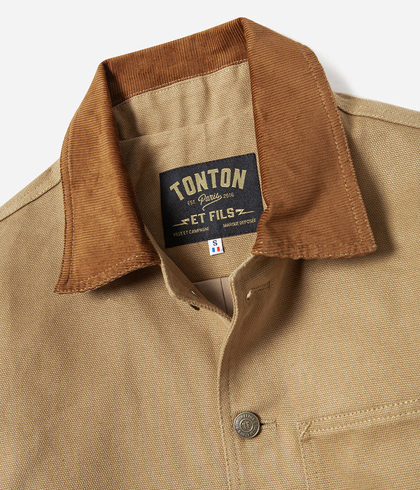 Le blouson «Monterey» canvas tan doublure polycoton