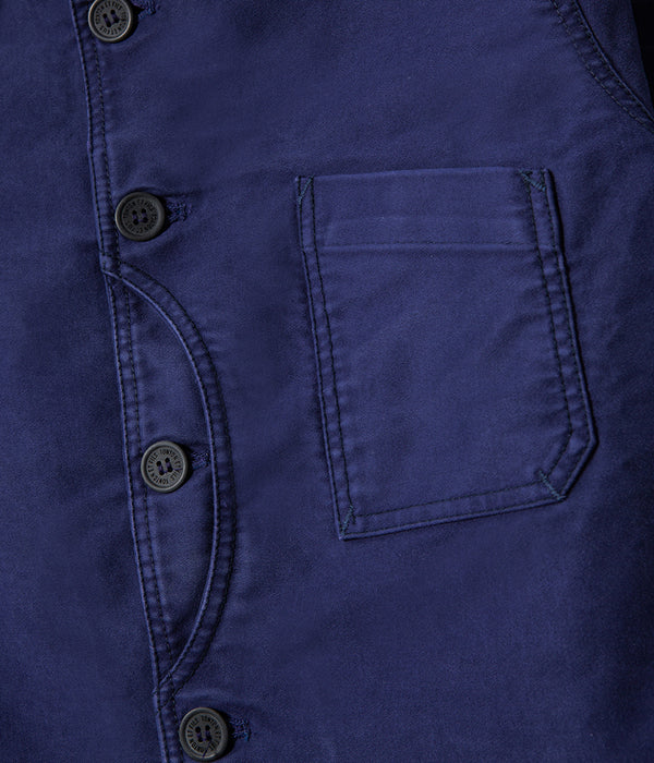 La veste « Besogne Belleville » Moleskine marine
