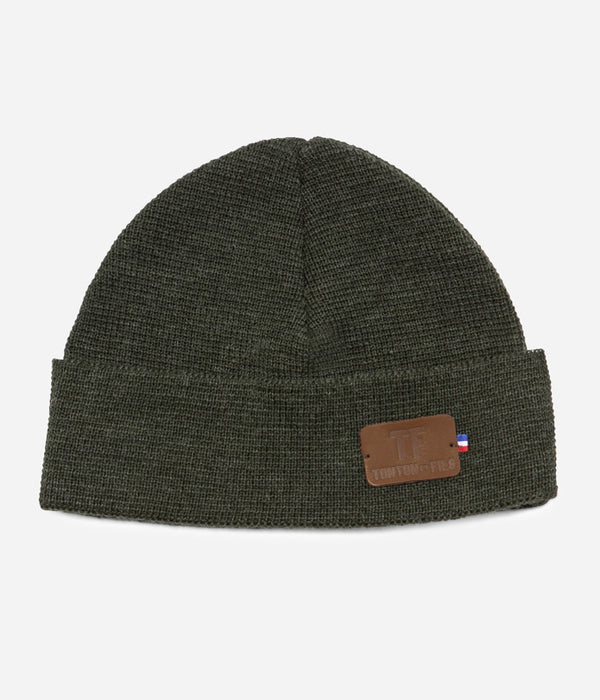 Tonton et Fils - Le bonnet "Ouessant" kaki - Fabriqué en France - Vue générale