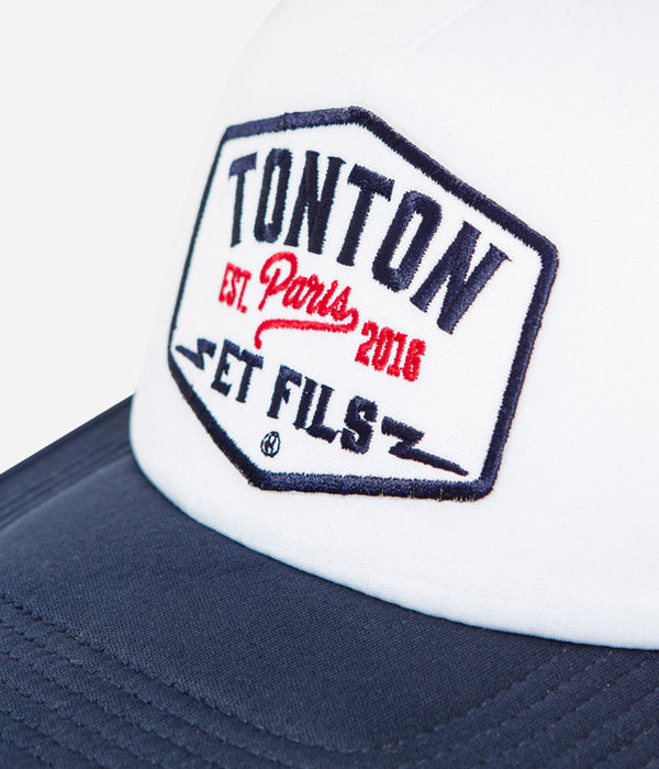 Tonton et Fils - Casquette "Trucker" - coloris Bleu-Blanc - Vue du devant