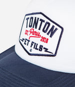 Tonton et Fils - Casquette "Trucker" - coloris Bleu-Blanc - Vue du devant