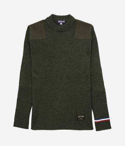Le pull «Commando» kaki