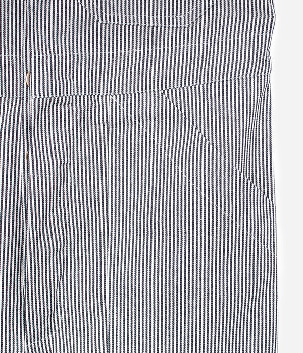 Tonton et Fils - La salopette homme «Billy» Hickory Stripe - Fabriquée en France - Vue sur la poche avant