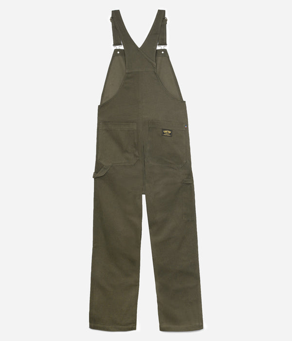 Tonton et Fils - La salopette homme «Billy» kaki fabriquée en France - Vue de dos