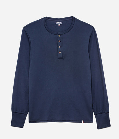 Le Tee-shirt «Henley» marine