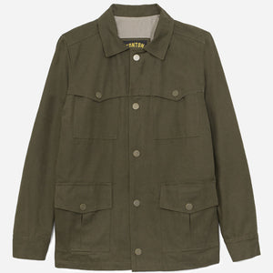 Tonton et Fils - La veste homme «Achille» canvas olive - Fabriquée en France - Vue générale