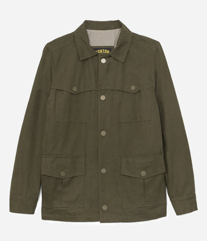 La veste «Achille» canvas olive