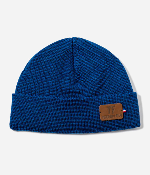 Tonton et Fils - Le bonnet "Ouessant" Bleu France - Fabriqué en France - Vue générale