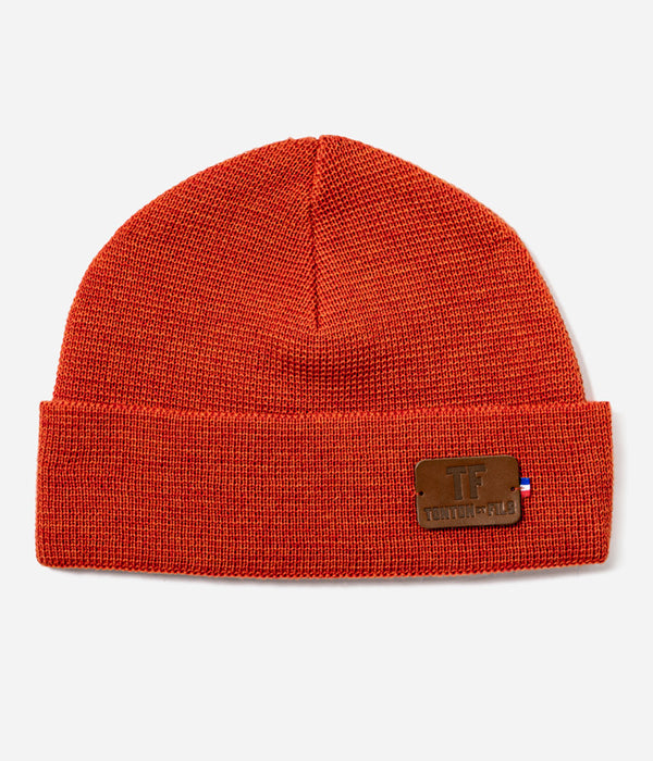 Tonton et Fils - Le bonnet "Ouessant" Orange - Fabriqué en France - Vue générale