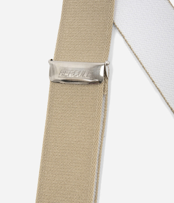Tonton et Fils - Les bretelles "Hercule" Beige moyen fabriquée en France - Vue sur le système de réglage