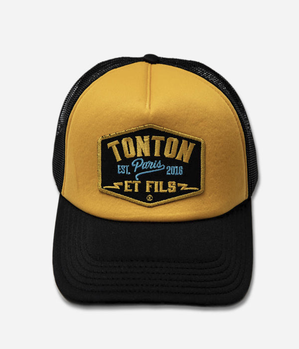 Tonton et Fils - Casquette "Trucker" - Vue générale coloris Noir - orange