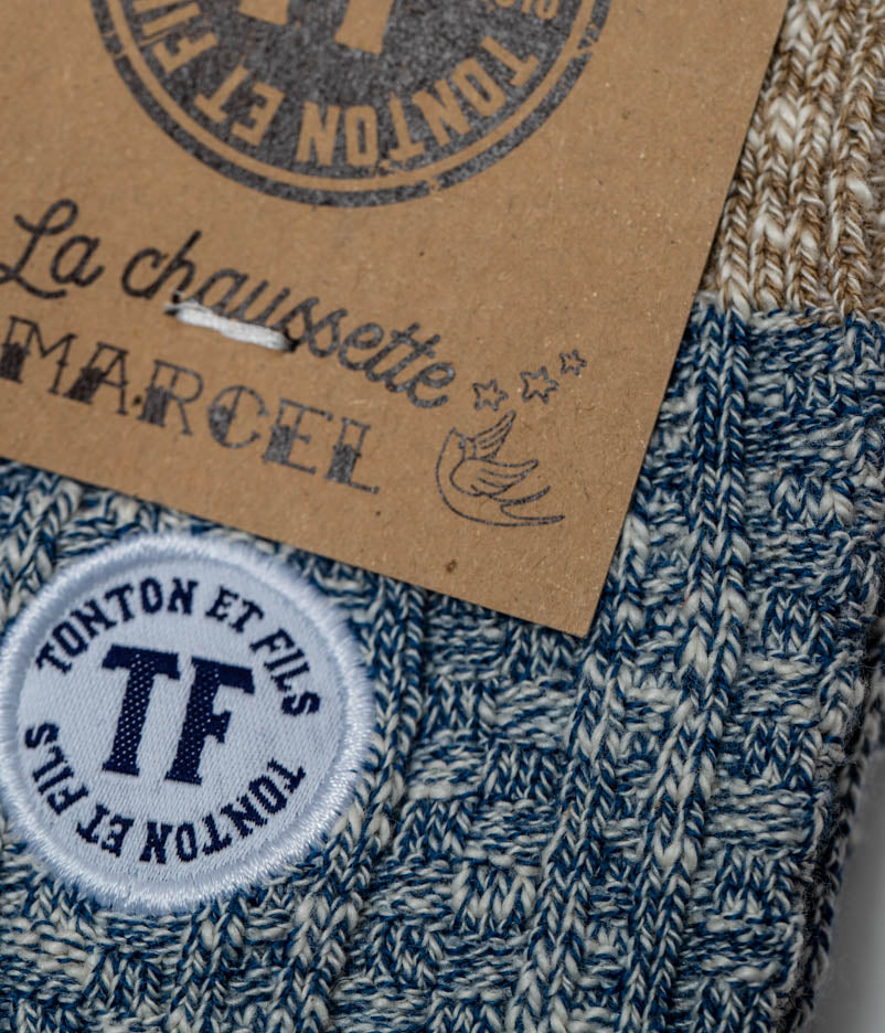 Tonton et Fils - Chaussettes "Marcel" - Fabriquées en France - Zoom sur étiquette