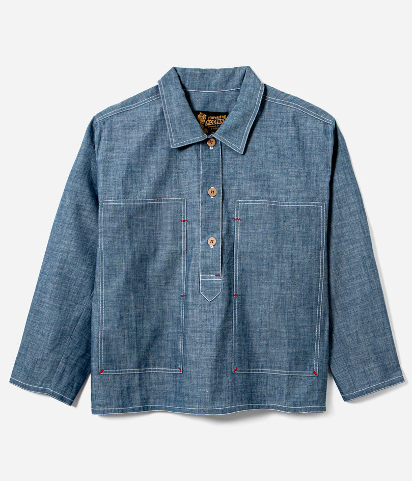 Tonton et Fils The “Arromanches” light chambray denim women's