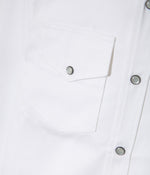 Tonton et Fils - La chemise «Jimmy» twill blanc - Fabriquée en France - Zoom sur poche poitrine
