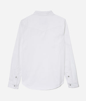 Tonton et Fils - La chemise «Jimmy» twill blanc - Fabriquée en France - Vue de dos