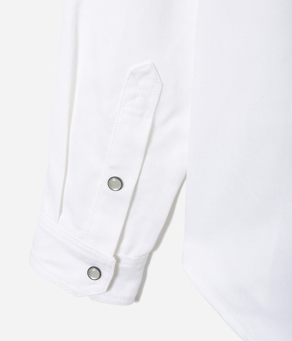 Tonton et Fils - La chemise «Jimmy» twill blanc - Fabriquée en France - Vue sur un poignet