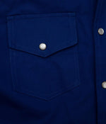 Tonton et Fils - La chemise «Jimmy» twill bleu royal - Fabriquée en France - Zoom sur la poche avant
