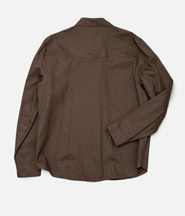 Tonton et Fils - La chemise «Jimmy» twill kaki - Fabriquée en France - Vue de dos
