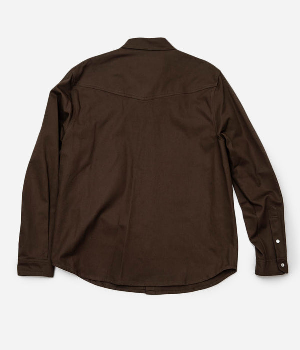Tonton et Fils - Chemise Jimmy twill olive - Fabriquée en France - Vue de dos