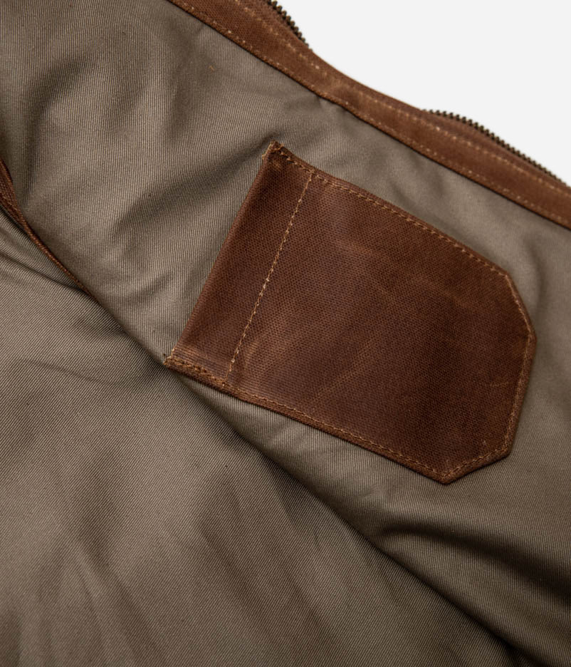 Tonton et Fils - Le gilet homme «Gaston» en peau brun fauve fabriqué en France - Zoom sur la poche intérieure