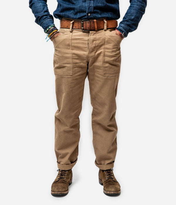 Tonton et Fils - Le pantalon homme « Arsène » canvas tan - Fabriqué en France - Vue générale
