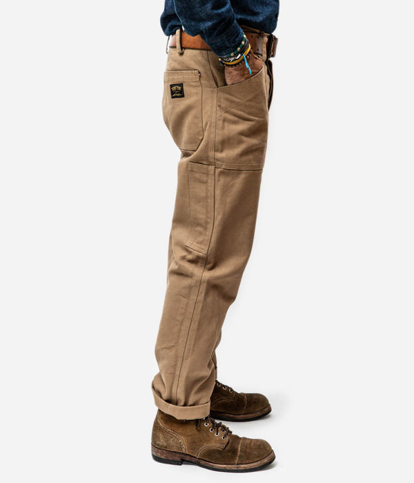 Tonton et Fils - Le pantalon homme « Arsène » canvas camouflage Rip-Stop - Fabriqué en France - Vue de côté