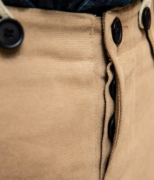 Tontons et Fils - Pantalon "Pant 001" - Coloris tan - Zoom sur devant