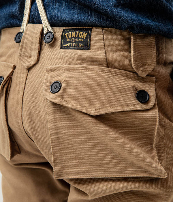Tontons et Fils - Pantalon "Pant 001" - Coloris tan - Zoom de derrière