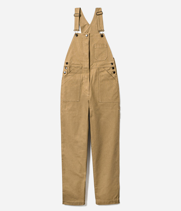 Tonton et Fils - Salopette femme «Billie» Tan de l'Ouvrière Moderne - Fabriquée en France - Vue générale