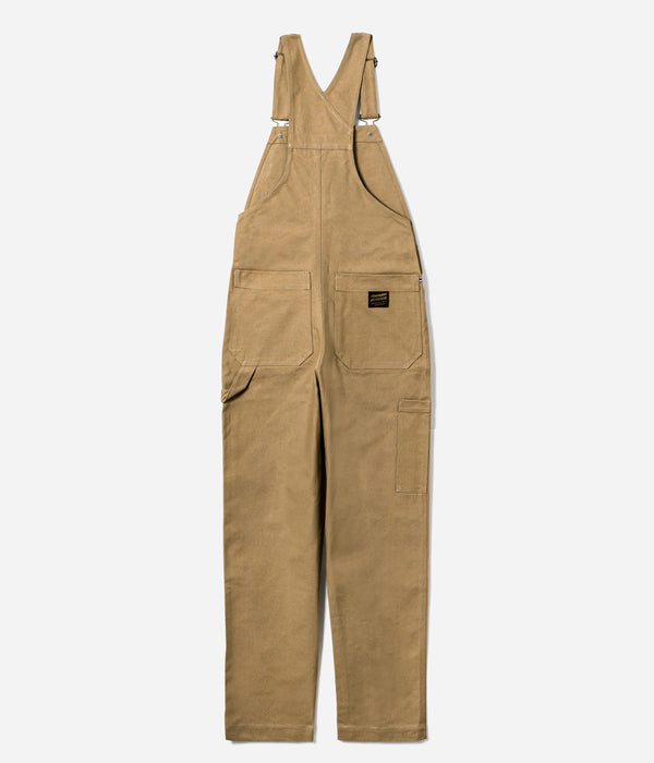 Tonton et Fils - Salopette femme «Billie» Tan de l'Ouvrière Moderne - Fabriquée en France - Vue générale de dos