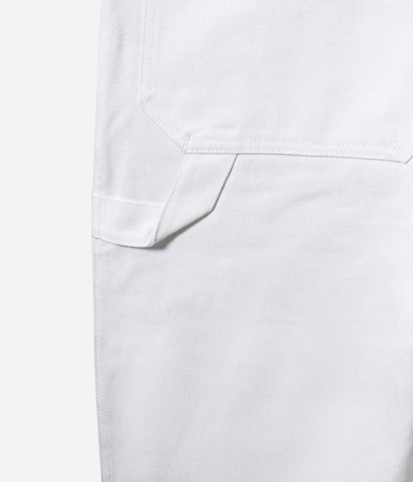 Tonton et Fils - Salopette femme «Billie» Blanc de l'Ouvrière Moderne - Fabriquée en France - Vue sur le passe-outils