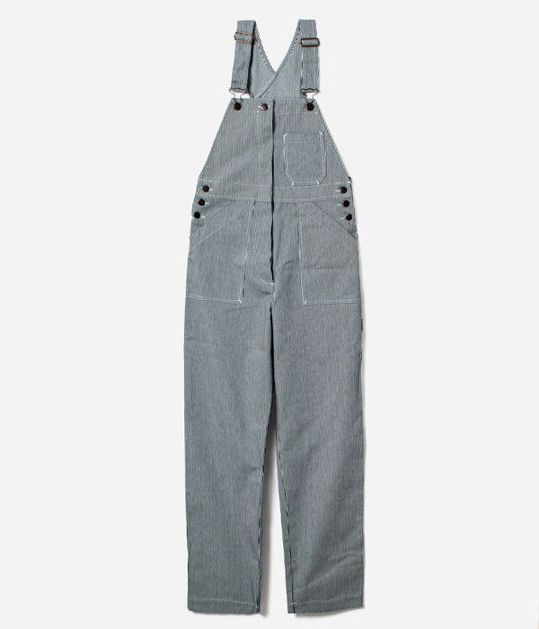 Tonton et Fils - Salopette femme «Billie» Denim Hickory bleu de l'Ouvrière Moderne - Fabriquée en France - Vue générale