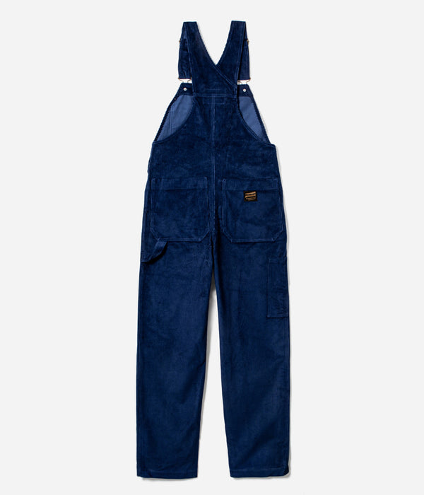 Tonton et Fils - Salopette femme «Billie» Velours côtelé bleu royal de l'Ouvrière Moderne - Fabriquée en France - Vue générale de dos