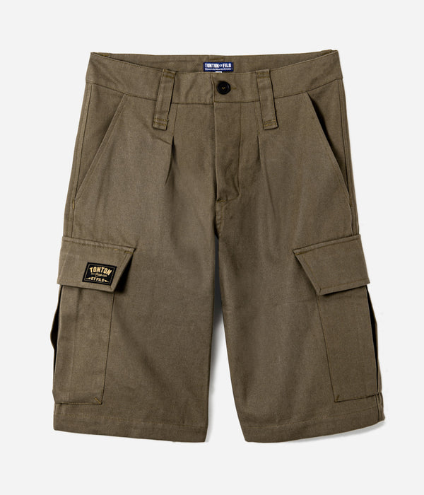 Tonton et Fils - Le short "de brousse" homme - Canvas Kaki -  Fabriqué en France - Vue générale