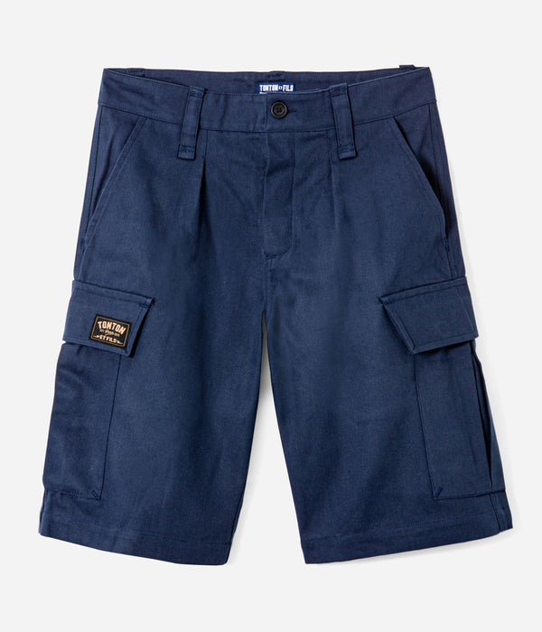 Tonton et Fils - Le short "de brousse" homme - Canvas Marine - Fabriqué en France - Vue générale