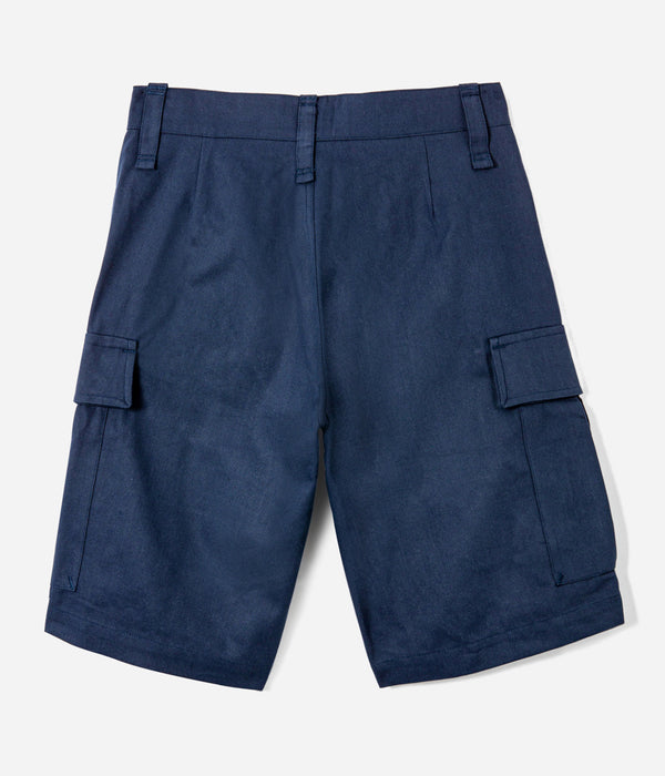 Tonton et Fils - Le short "de brousse" homme - Canvas Marine - Fabriqué en France - Vue générale de dos