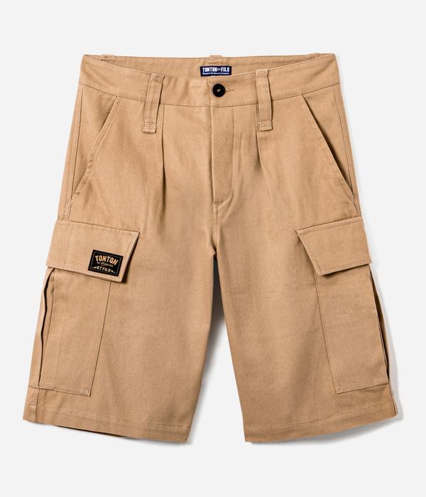 Tonton et Fils - Le short "de brousse" homme - Canvas Tan - Fabriqué en France - Vue générale