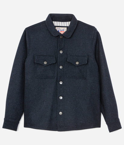 La sur-chemise «Émile» laine marine