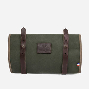 Tonton et Fils - La trousse à outils « Roll up » Canvas waxé Kaki fabriquée en France - Vue générale