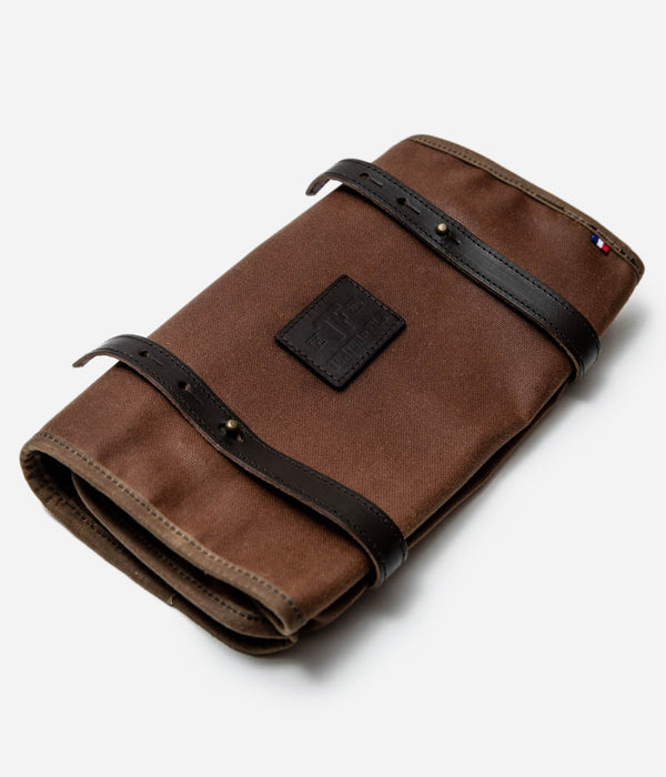 Tonton et Fils - Trousse à outils "Roll Up" - Waxé Camel - Fabriquée en France - Vue générale