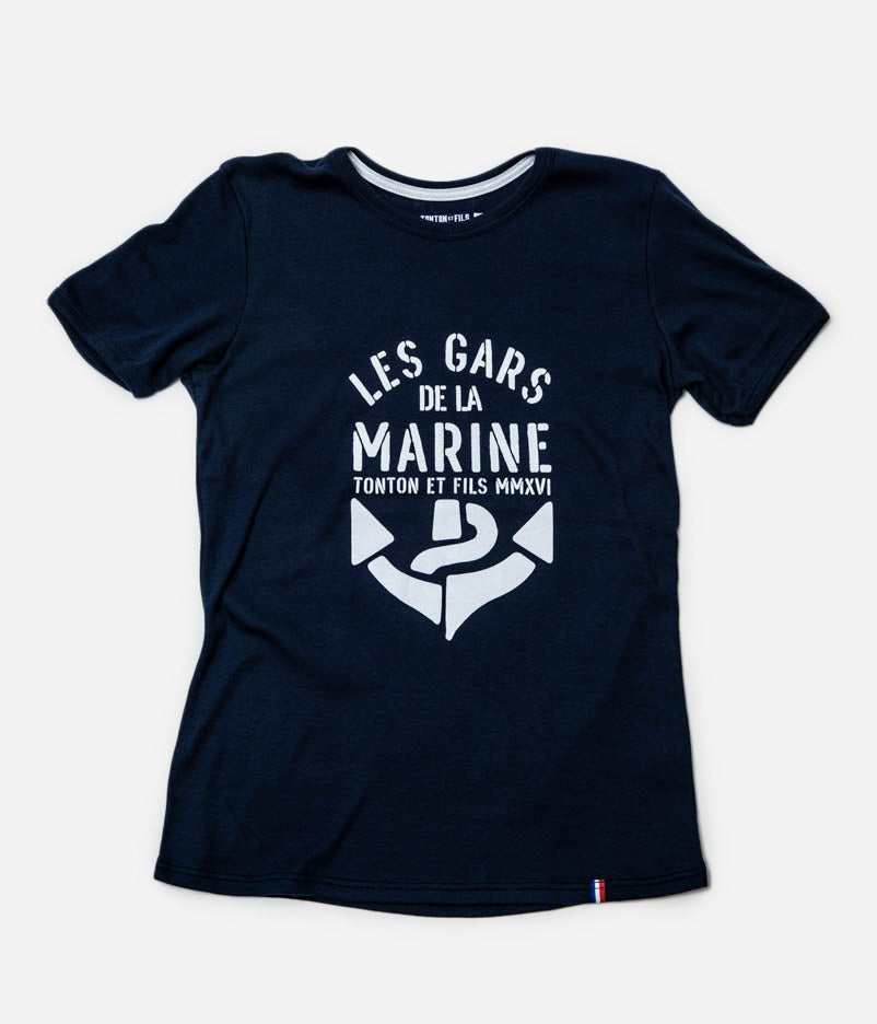 Tonton et Fils - Le tee-shirt "Les Gars de la Marine" - Fabriqué en France - Vue générale