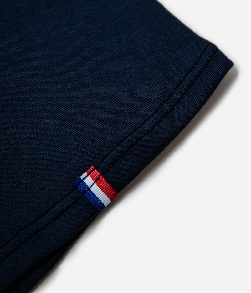Tonton et Fils - Le tee-shirt "Les Gars de la Marine" - Fabriqué en France - Zoom sur le bas et l'ourlet