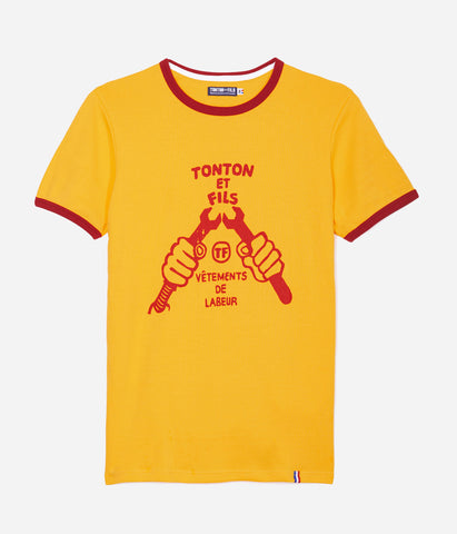 Le tee-shirt «Vêtement de Labeur» Jaune et Rouge