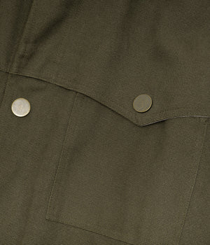 Tonton et Fils - La veste homme «Achille» canvas olive - Fabriquée en France - Zoom sur une poche poitrine